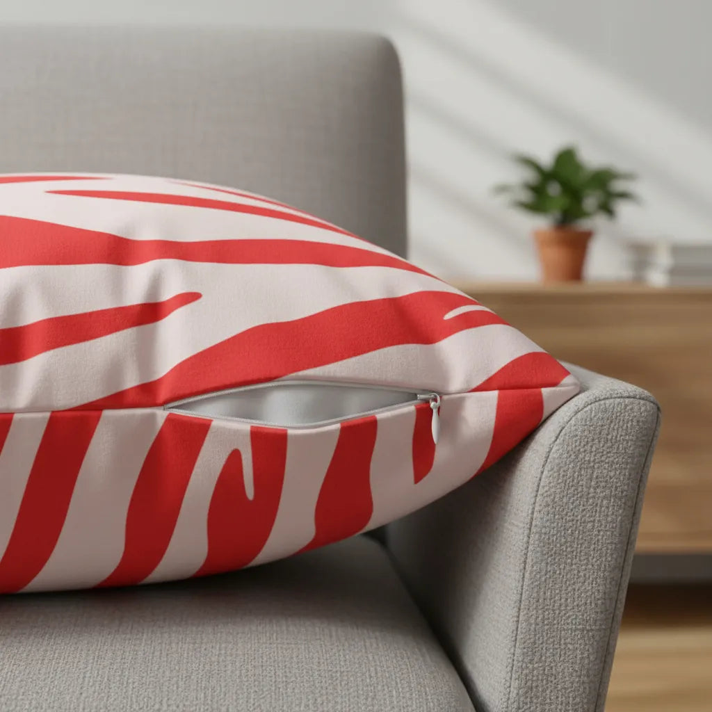 Funda Cojín Estilo Cebra 45 X 45 Con Cierre