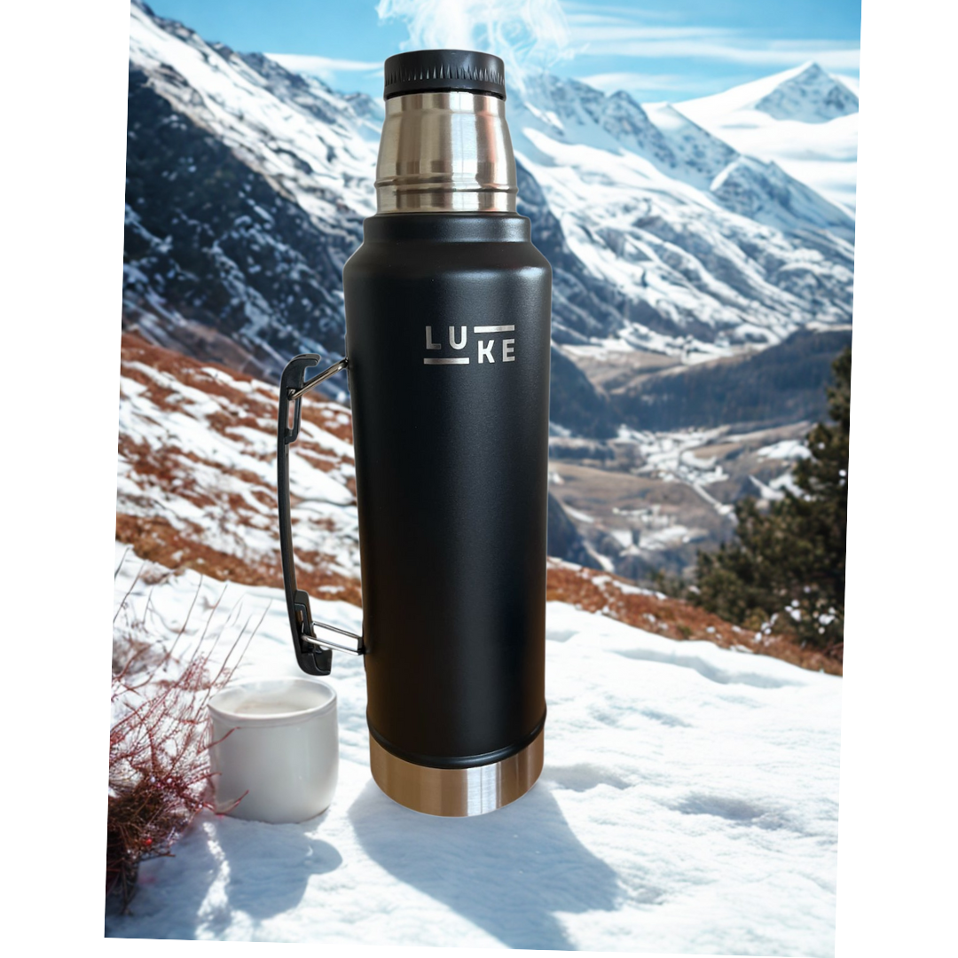 Termo Liquido Acero Inoxidable 1.3 Lts. Granite Negro - Luke