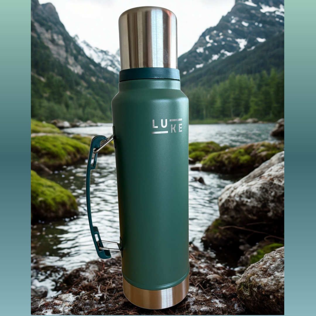 Termo Liquido Acero Inoxidable 1.3 Lts. Granite Verde - Luke