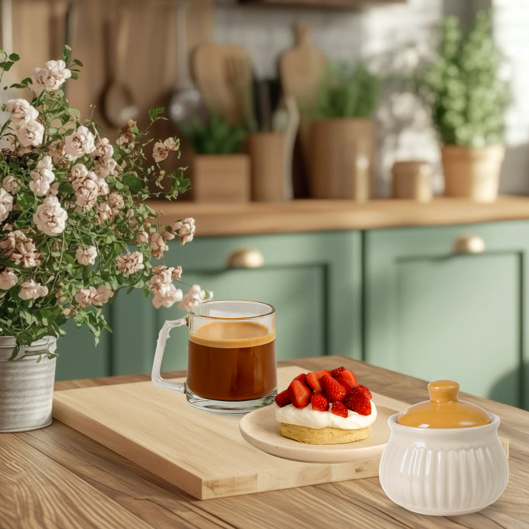 Set De 6 Tazas Mug Toroidal 170ml Deli Glass