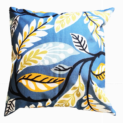 Funda Cojin 45 x 45 estampado con hojas