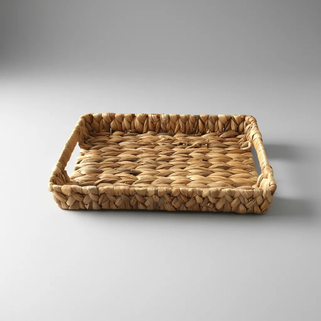 Bandeja Rectangular Fibra Natural