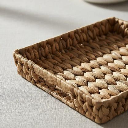 Bandeja Rectangular Fibra Natural