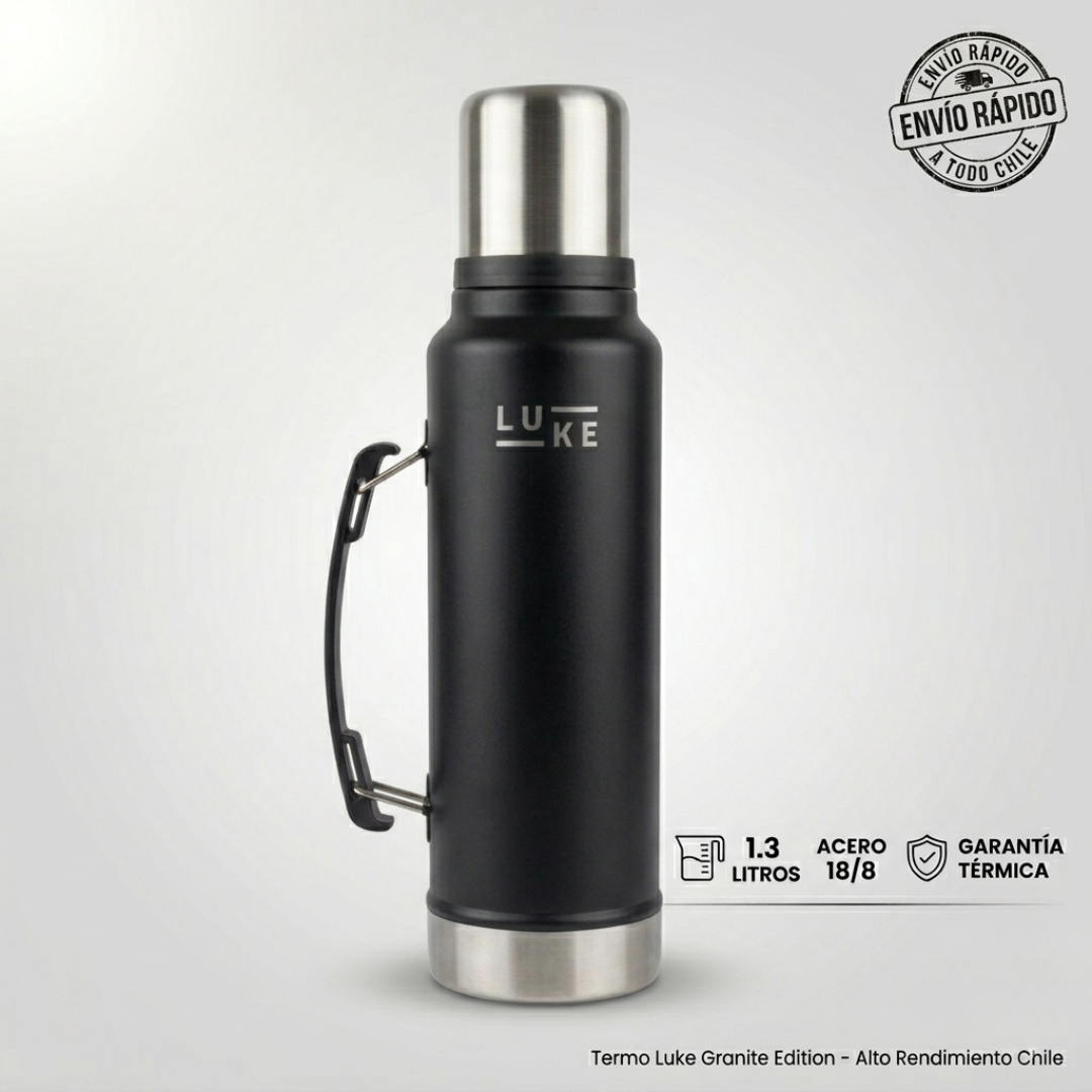 Termo Luke Granite edition  Acero Inoxidable 18/8 y Manija Retractil