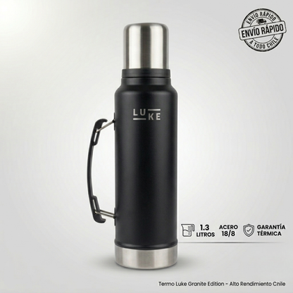 Termo Luke Granite edition  Acero Inoxidable 18/8 y Manija Retractil