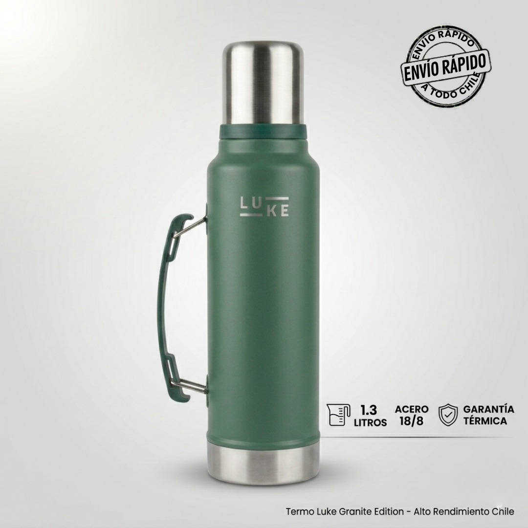 Termo Luke Granite edition  Acero Inoxidable 18/8 y Manija Retractil