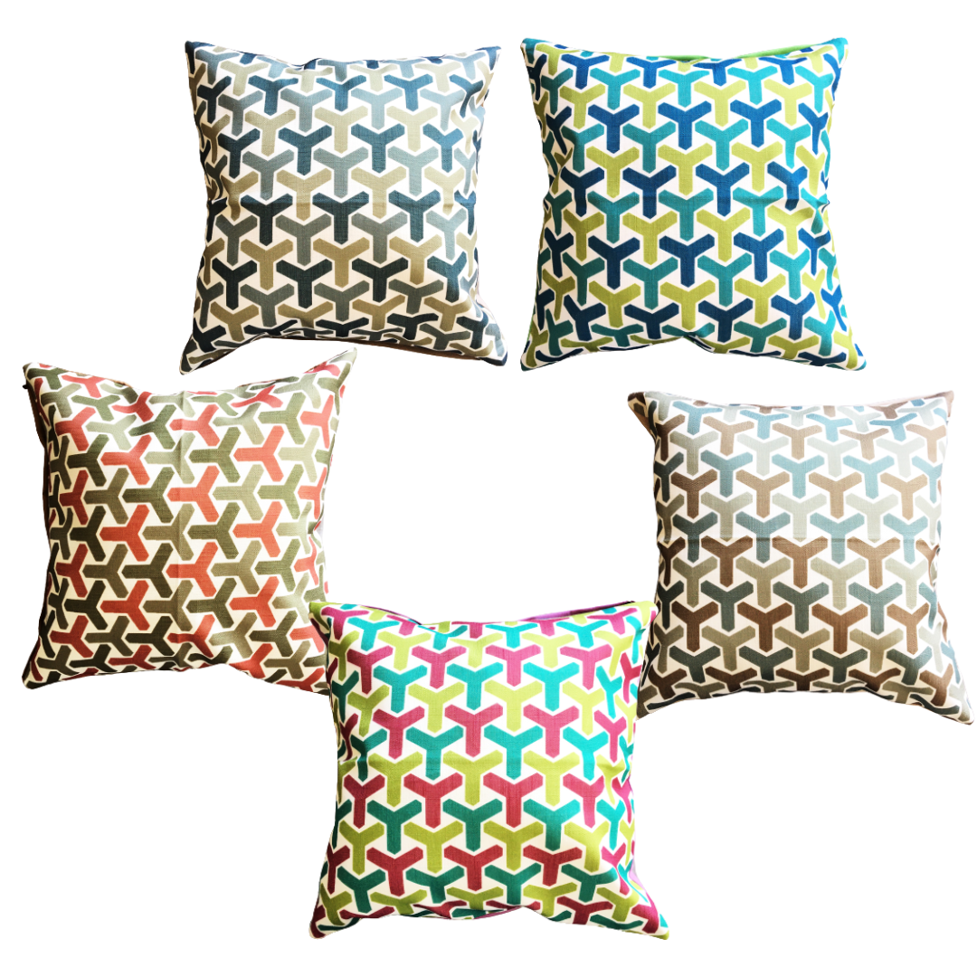 Funda de Cojín 45 x 45 Geométrica Colores Modernos