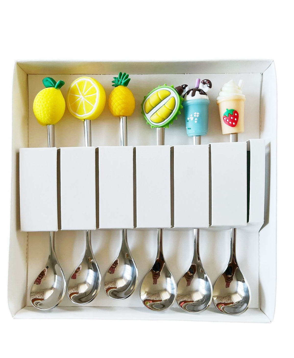 Juego de cucharas de postre - Frutas