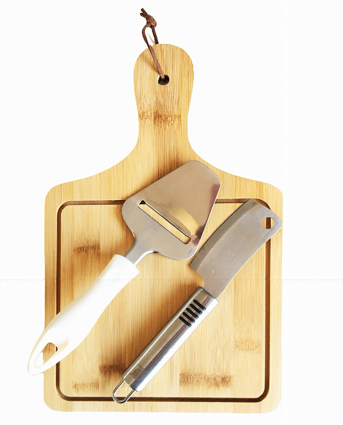Tabla de cortar Queso con Utensilios