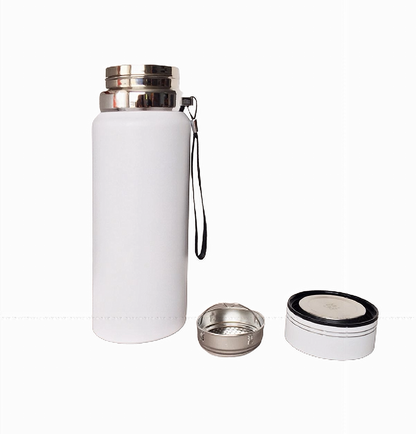 Botella Liquido 800 Cc. Acero Inoxidable Con Asa