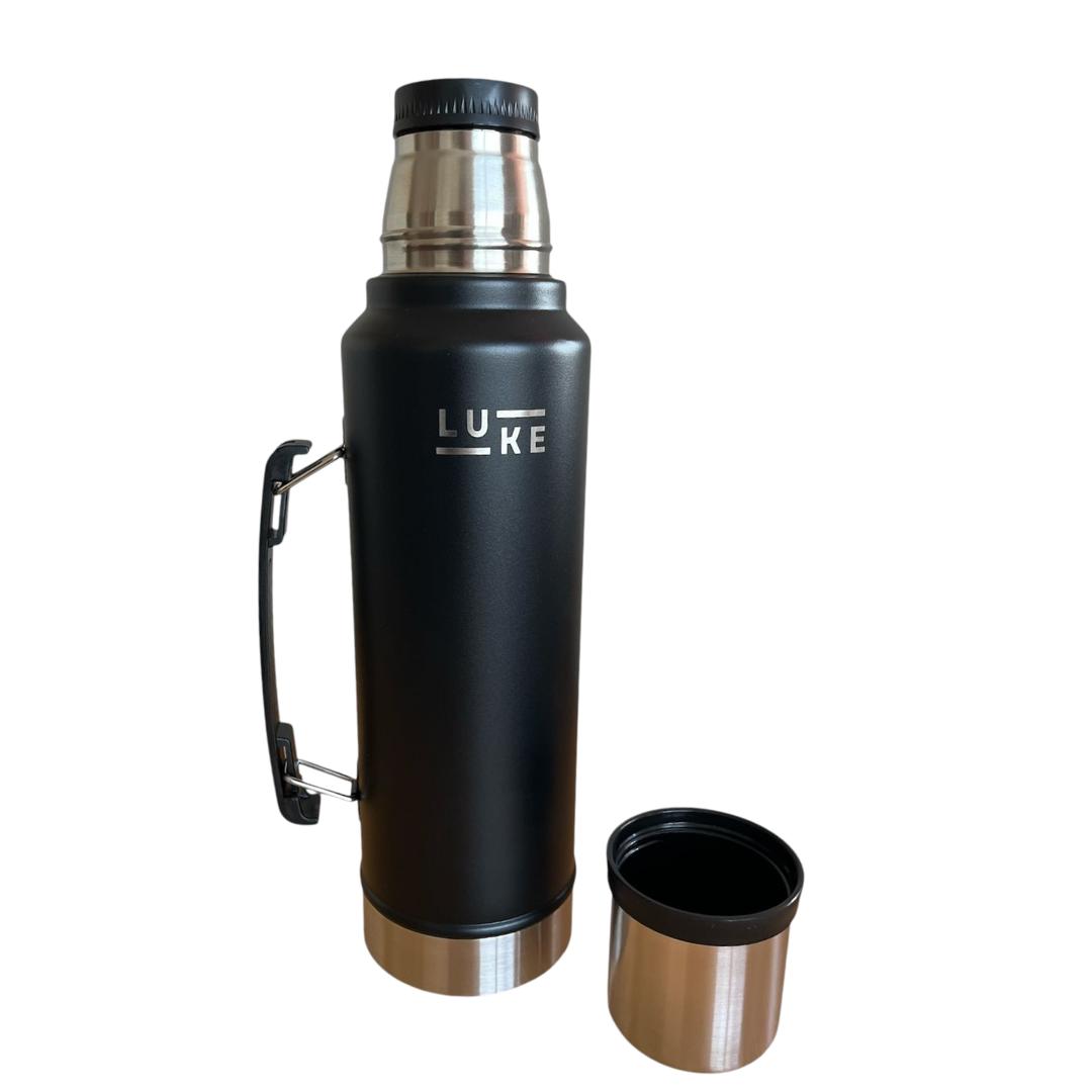 Termo Liquido Acero Inoxidable 1.3 Lts. Granite Negro - Luke