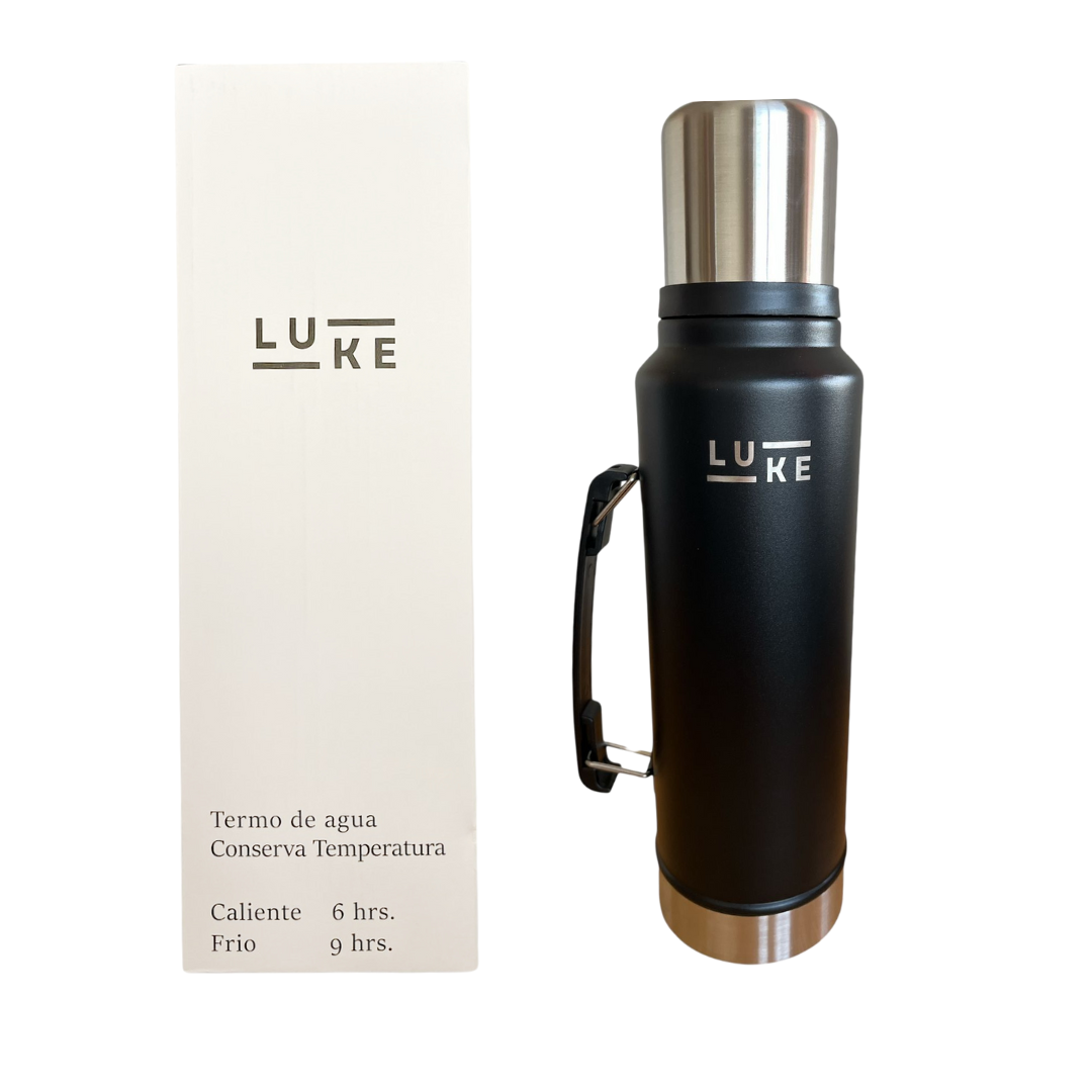 Termo Liquido Acero Inoxidable 1.3 Lts. Granite Negro - Luke