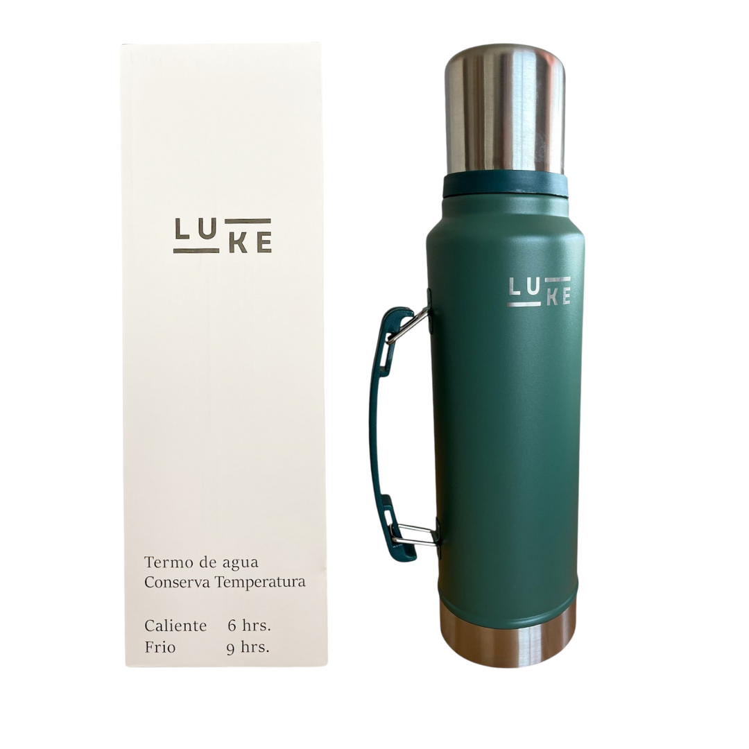 Termo Liquido Acero Inoxidable 1.3 Lts. Granite Verde - Luke
