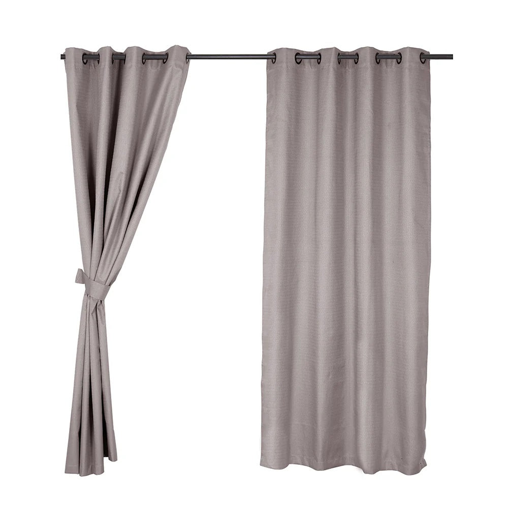 Cortina Blackout Térmica Color Taupe 2 Paños 140 X 220 Cm.