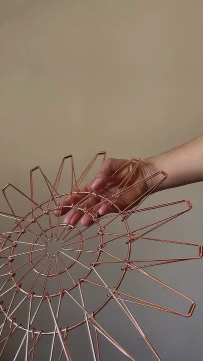 Frutera Metálica de sobremesa Rose Gold