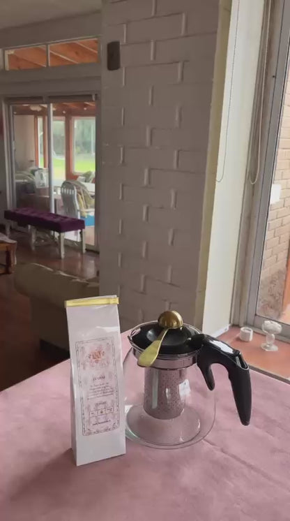 Tetera Té Infusiones Vidrio Filtro Acero Inoxidable 900ml