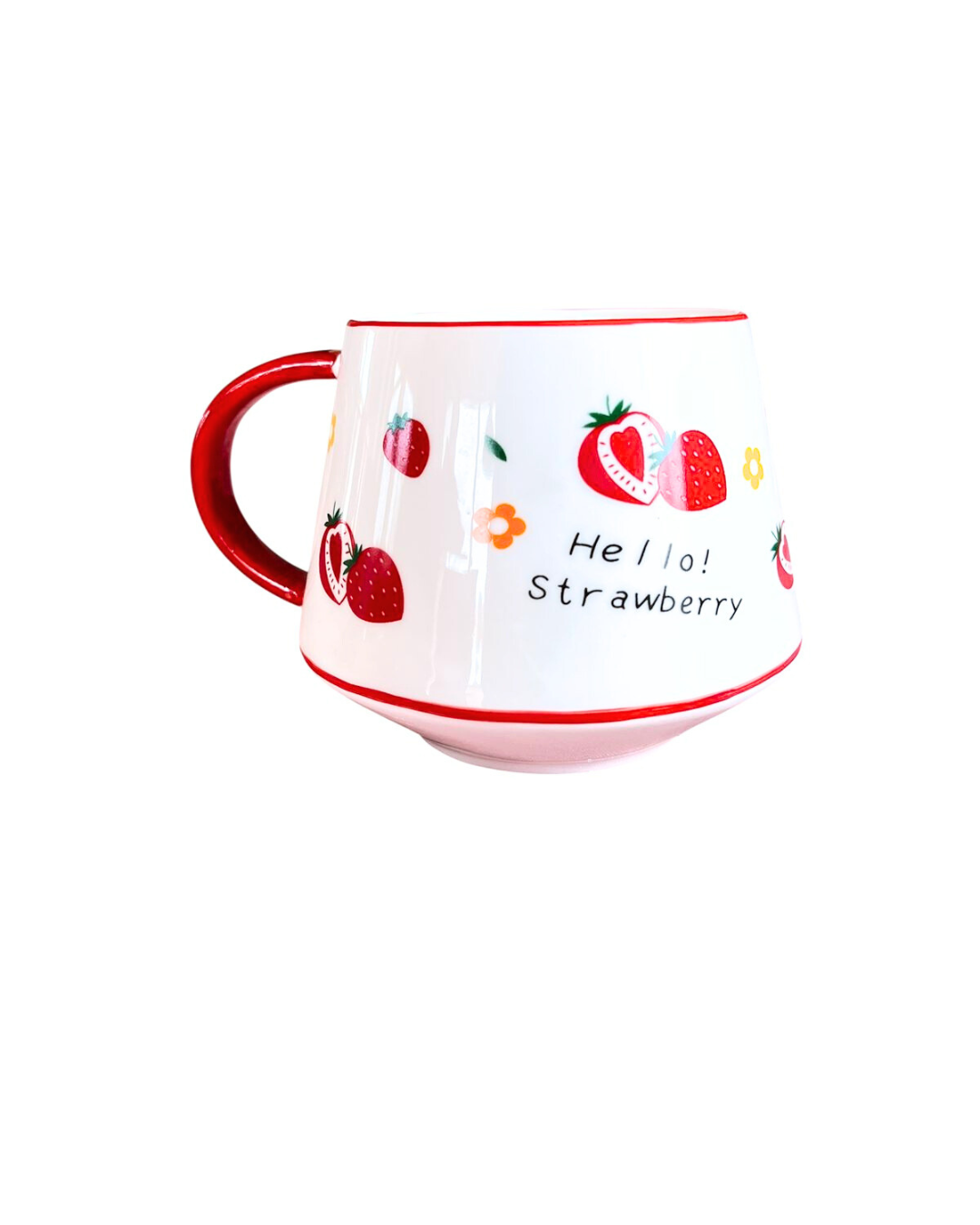 Juego De 6 Tazas Loza Y 6 Platos De Postre Diseño Frutas