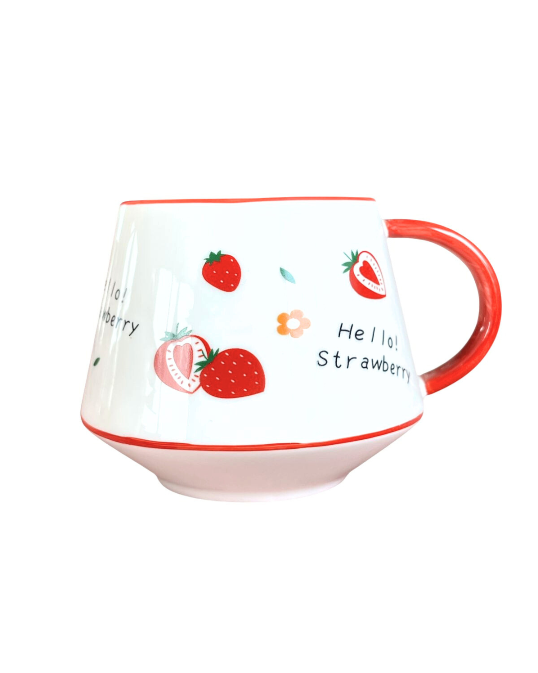 Juego De 6 Tazas Loza Y 6 Platos De Postre Diseño Frutas