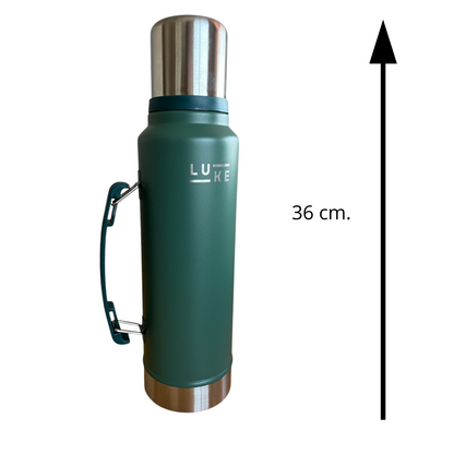 Termo Liquido Acero Inoxidable 1.3 Lts. Granite Verde - Luke